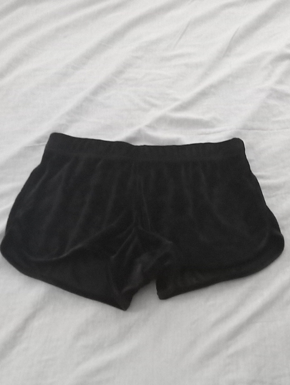 Juicy Couture Black Velour Sleep Shorts L